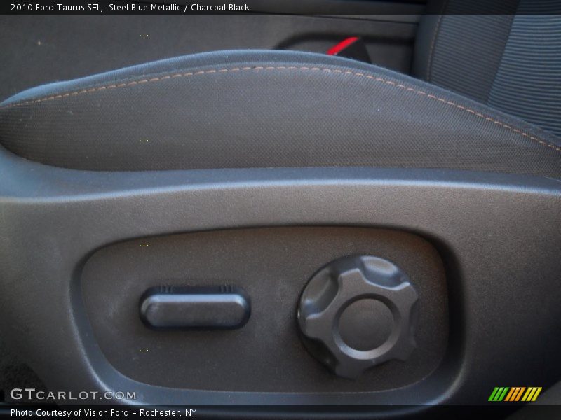 Steel Blue Metallic / Charcoal Black 2010 Ford Taurus SEL