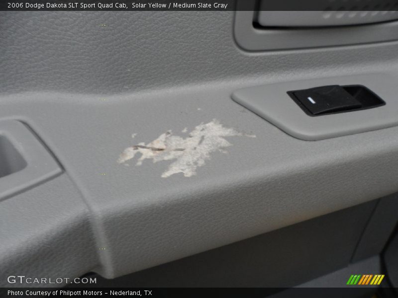 Solar Yellow / Medium Slate Gray 2006 Dodge Dakota SLT Sport Quad Cab