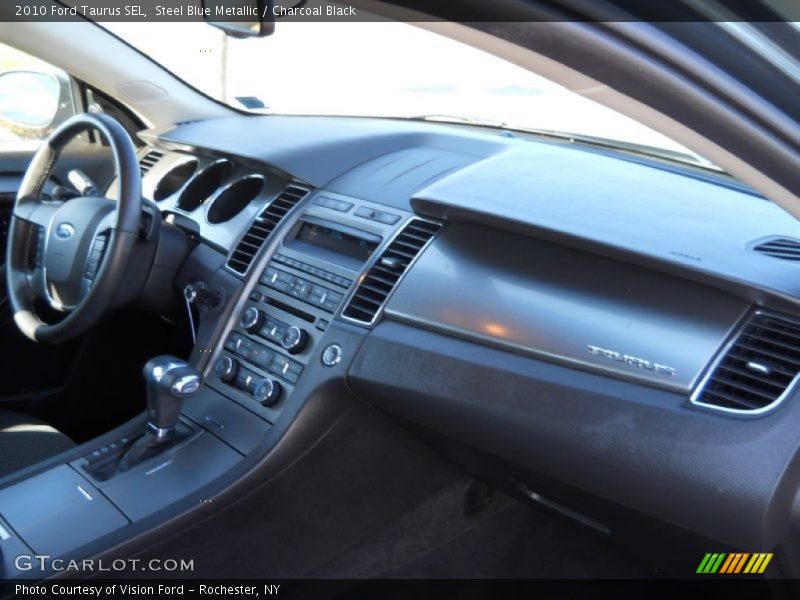 Steel Blue Metallic / Charcoal Black 2010 Ford Taurus SEL