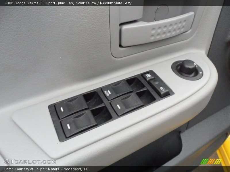 Solar Yellow / Medium Slate Gray 2006 Dodge Dakota SLT Sport Quad Cab