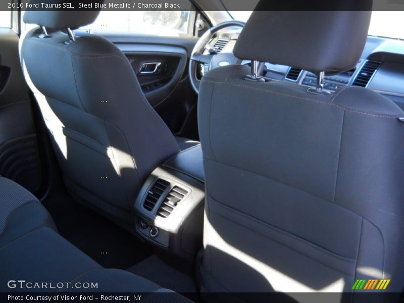 Steel Blue Metallic / Charcoal Black 2010 Ford Taurus SEL