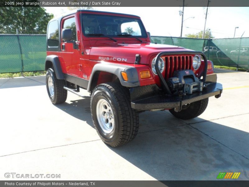 Flame Red / Dark Slate Gray 2005 Jeep Wrangler Rubicon 4x4