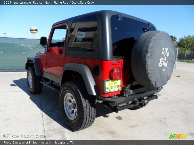 Flame Red / Dark Slate Gray 2005 Jeep Wrangler Rubicon 4x4