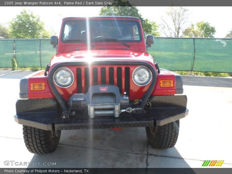 Flame Red / Dark Slate Gray 2005 Jeep Wrangler Rubicon 4x4