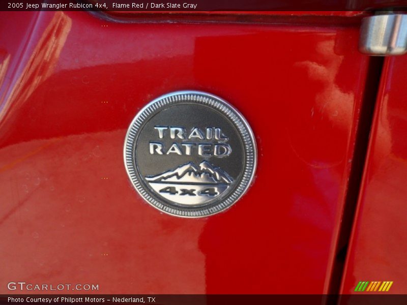 Flame Red / Dark Slate Gray 2005 Jeep Wrangler Rubicon 4x4