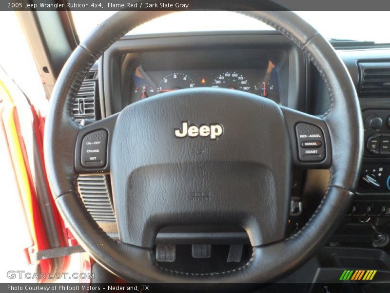 Flame Red / Dark Slate Gray 2005 Jeep Wrangler Rubicon 4x4