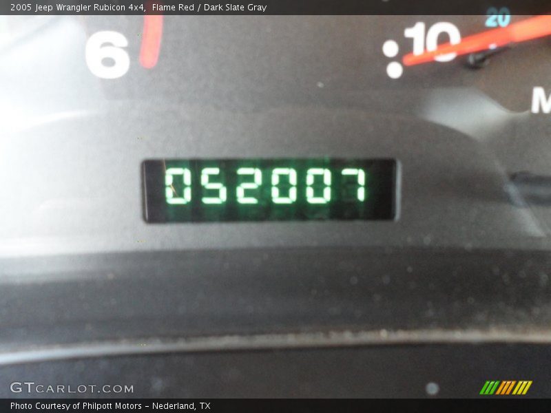 Flame Red / Dark Slate Gray 2005 Jeep Wrangler Rubicon 4x4
