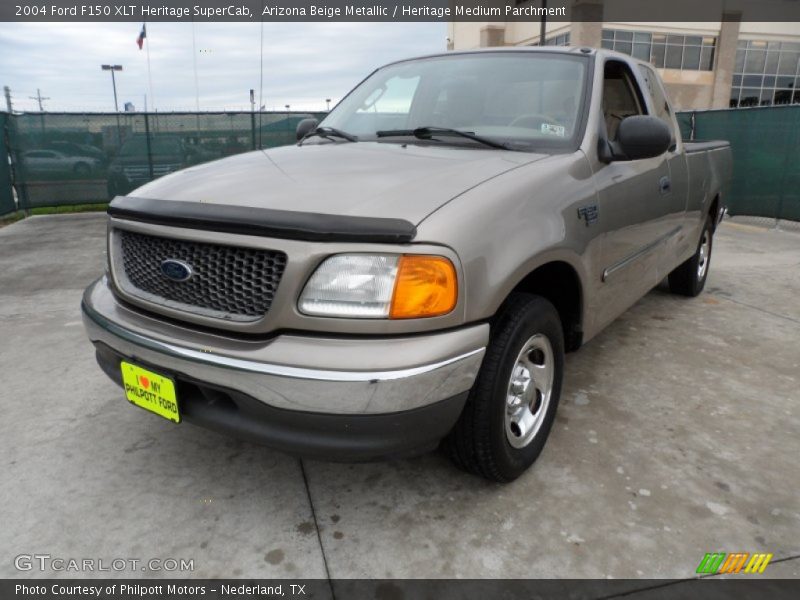 Arizona Beige Metallic / Heritage Medium Parchment 2004 Ford F150 XLT Heritage SuperCab