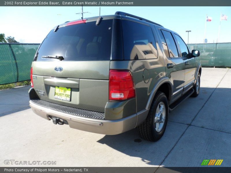 Estate Green Metallic / Medium Parchment 2002 Ford Explorer Eddie Bauer