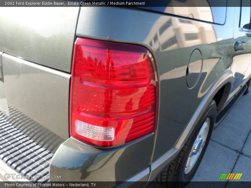 Estate Green Metallic / Medium Parchment 2002 Ford Explorer Eddie Bauer
