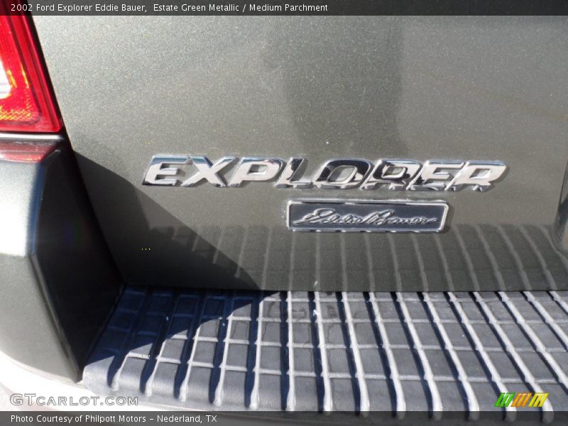Estate Green Metallic / Medium Parchment 2002 Ford Explorer Eddie Bauer