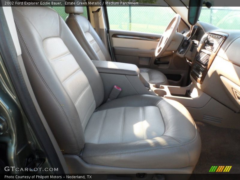 Estate Green Metallic / Medium Parchment 2002 Ford Explorer Eddie Bauer