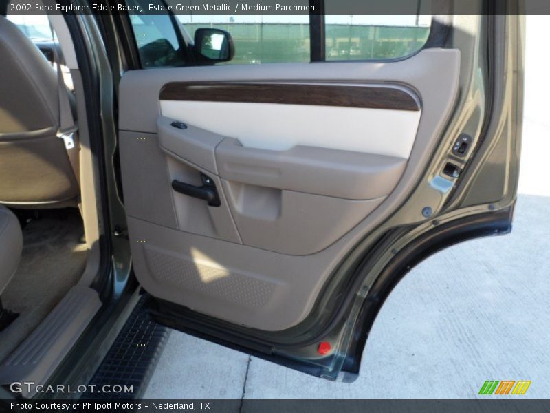 Estate Green Metallic / Medium Parchment 2002 Ford Explorer Eddie Bauer