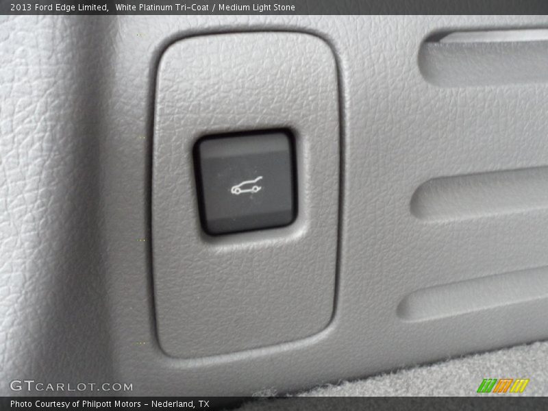 White Platinum Tri-Coat / Medium Light Stone 2013 Ford Edge Limited