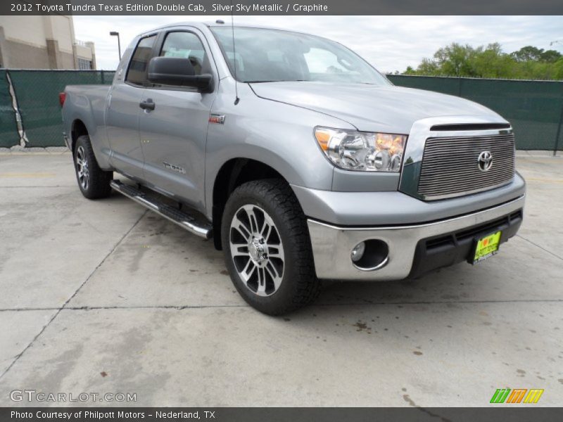 Silver Sky Metallic / Graphite 2012 Toyota Tundra Texas Edition Double Cab