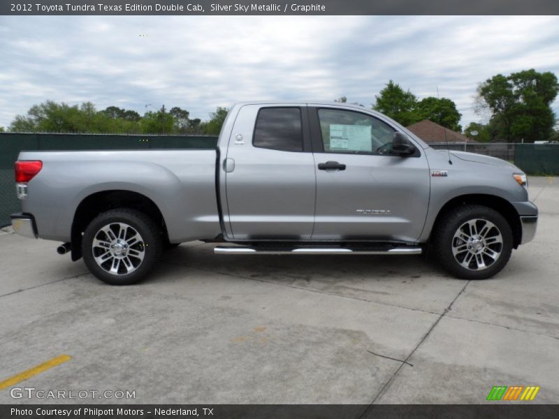 Silver Sky Metallic / Graphite 2012 Toyota Tundra Texas Edition Double Cab