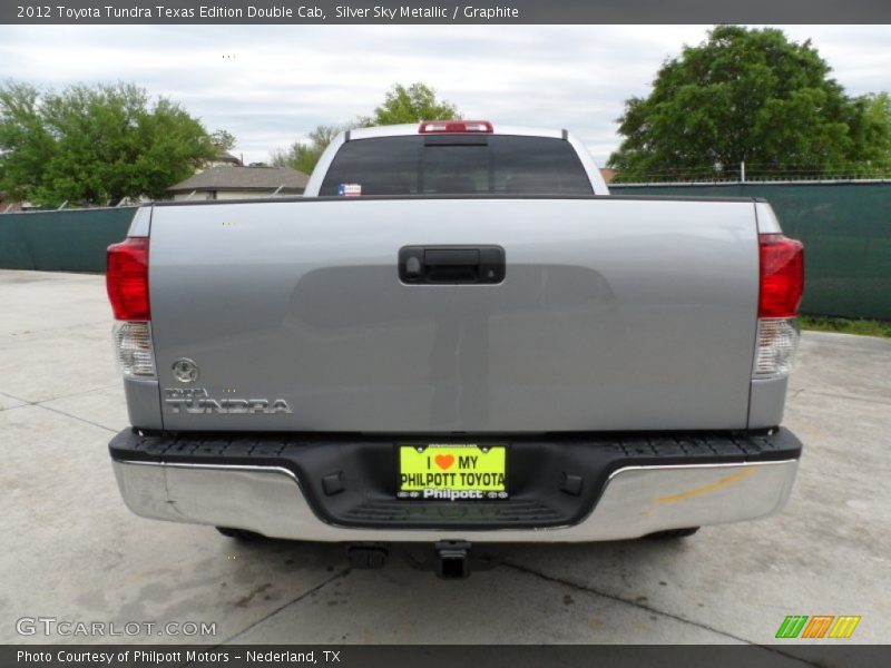 Silver Sky Metallic / Graphite 2012 Toyota Tundra Texas Edition Double Cab