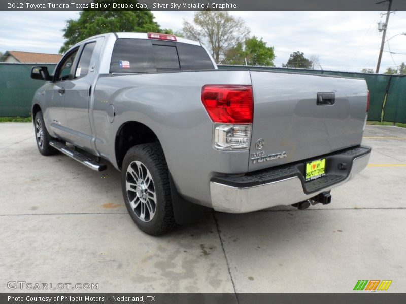 Silver Sky Metallic / Graphite 2012 Toyota Tundra Texas Edition Double Cab