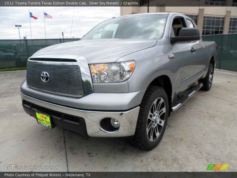 Silver Sky Metallic / Graphite 2012 Toyota Tundra Texas Edition Double Cab