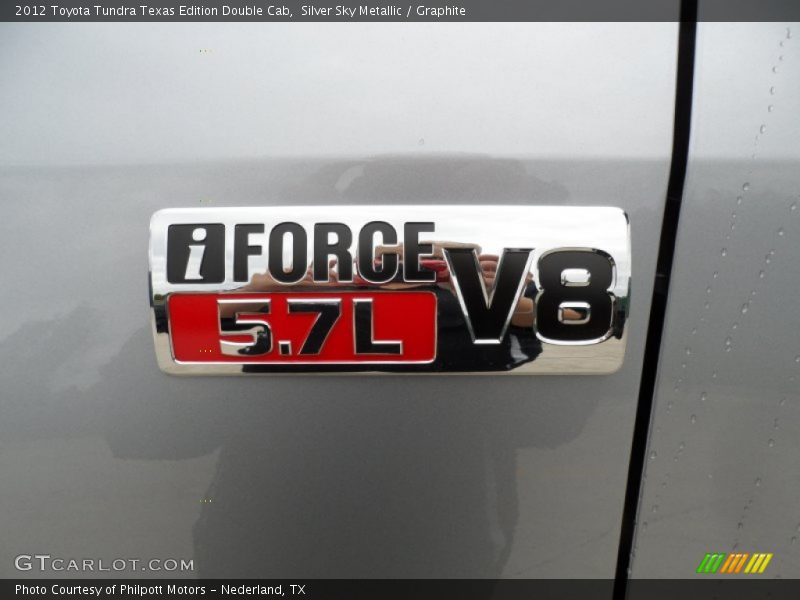 Silver Sky Metallic / Graphite 2012 Toyota Tundra Texas Edition Double Cab