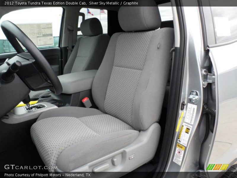 Silver Sky Metallic / Graphite 2012 Toyota Tundra Texas Edition Double Cab