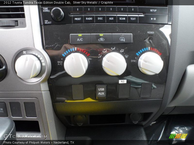 Silver Sky Metallic / Graphite 2012 Toyota Tundra Texas Edition Double Cab