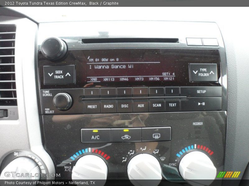 Black / Graphite 2012 Toyota Tundra Texas Edition CrewMax