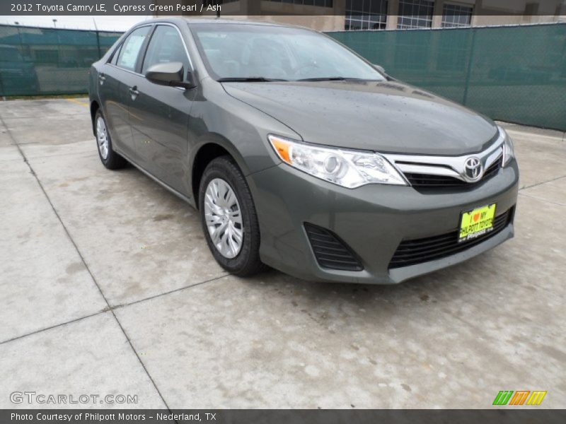 Cypress Green Pearl / Ash 2012 Toyota Camry LE