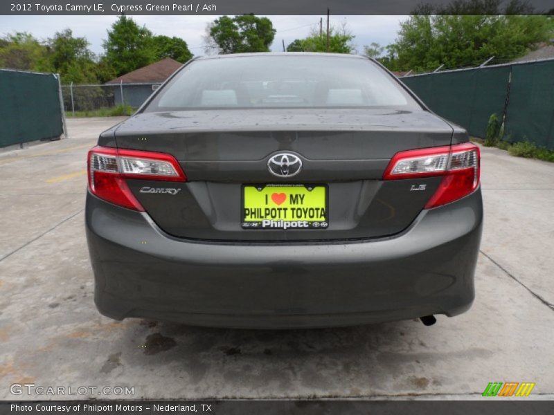 Cypress Green Pearl / Ash 2012 Toyota Camry LE
