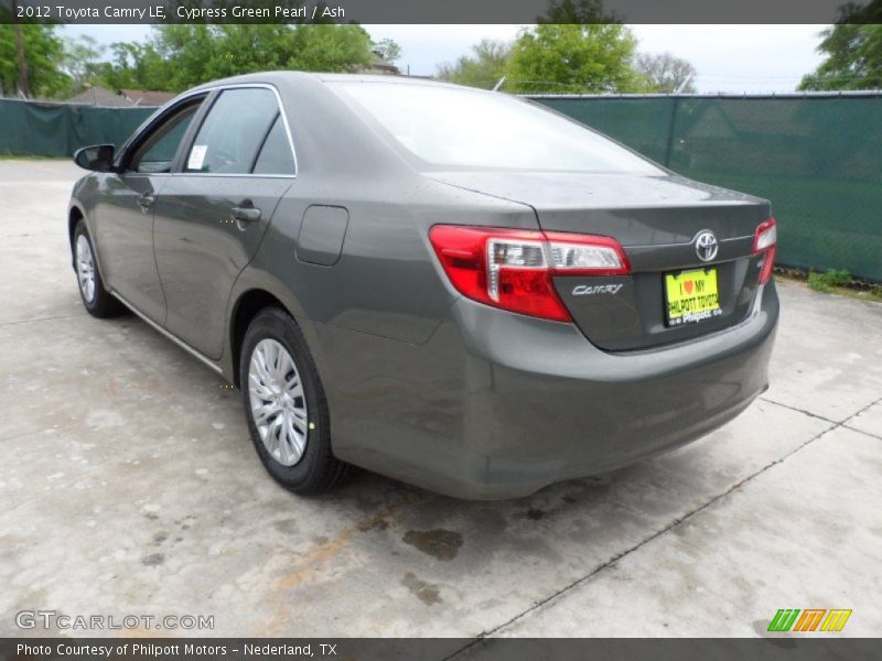 Cypress Green Pearl / Ash 2012 Toyota Camry LE