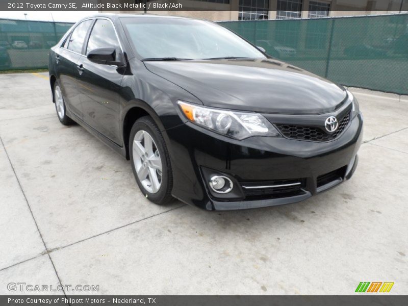 Attitude Black Metallic / Black/Ash 2012 Toyota Camry SE