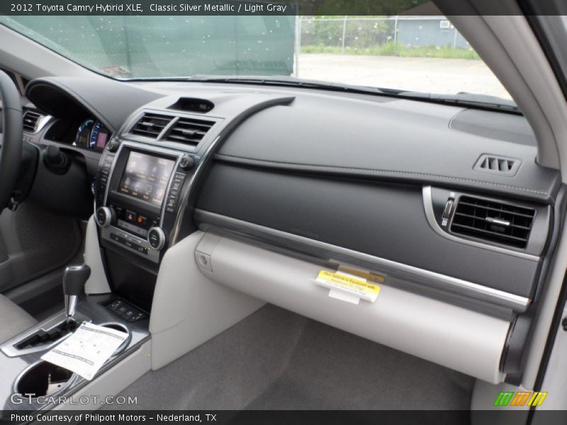 Classic Silver Metallic / Light Gray 2012 Toyota Camry Hybrid XLE