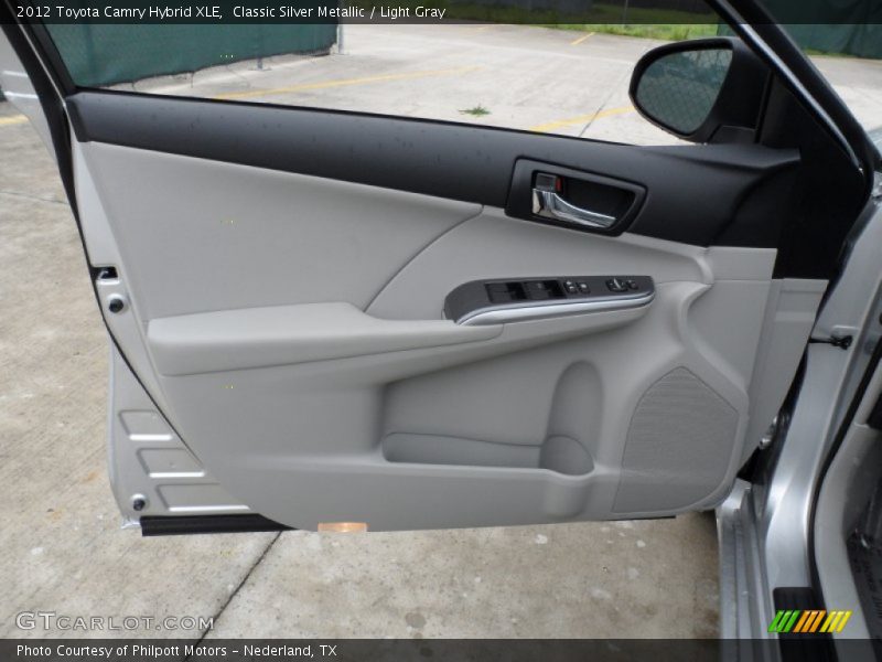 Classic Silver Metallic / Light Gray 2012 Toyota Camry Hybrid XLE