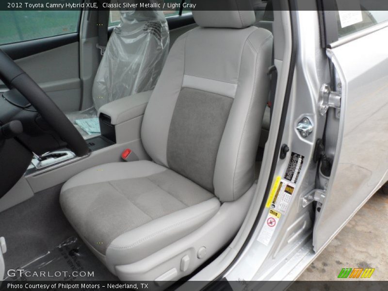 Classic Silver Metallic / Light Gray 2012 Toyota Camry Hybrid XLE