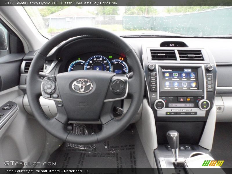 Classic Silver Metallic / Light Gray 2012 Toyota Camry Hybrid XLE