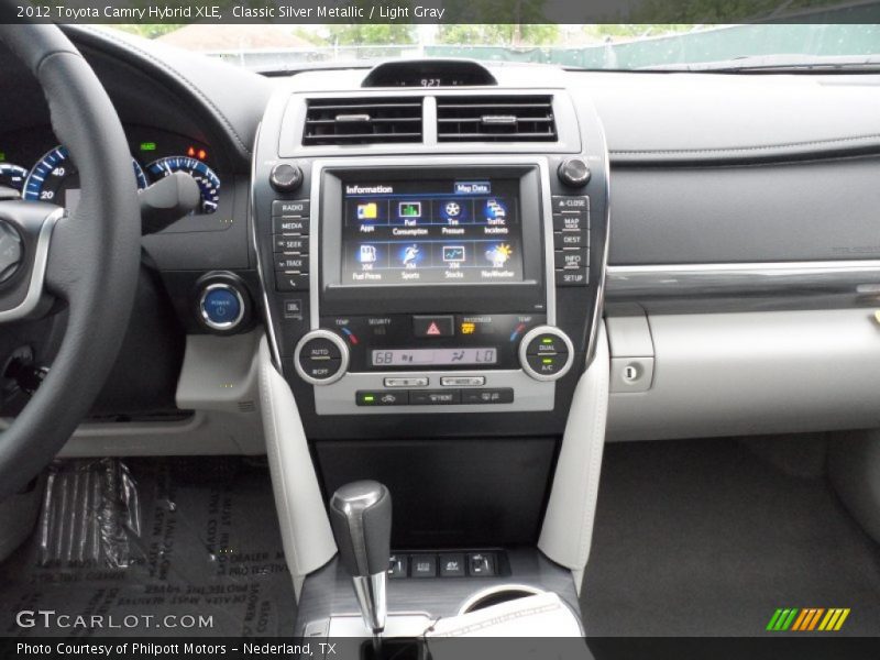 Classic Silver Metallic / Light Gray 2012 Toyota Camry Hybrid XLE