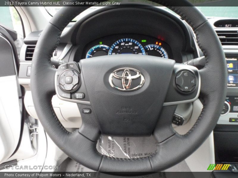 Classic Silver Metallic / Light Gray 2012 Toyota Camry Hybrid XLE