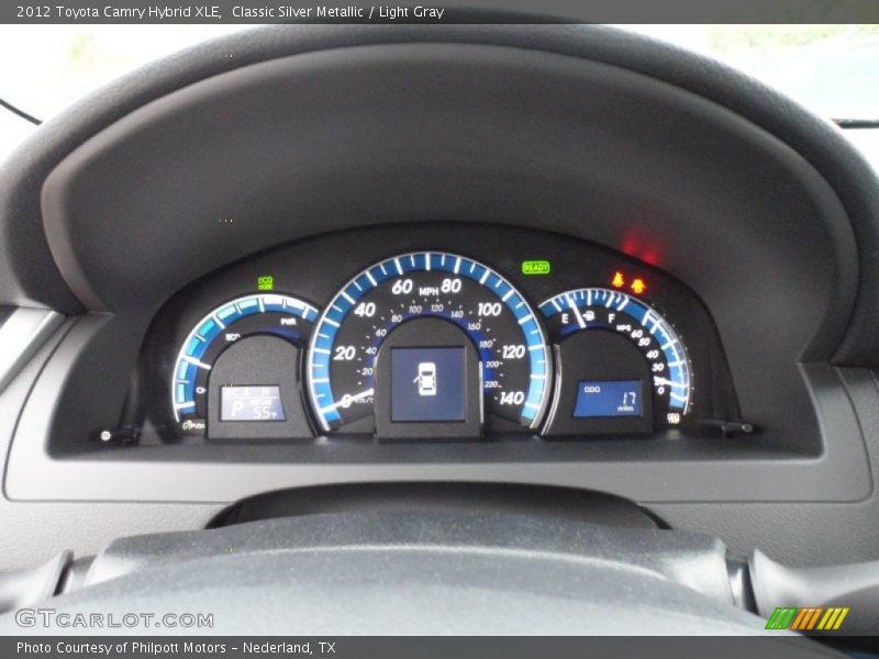 Classic Silver Metallic / Light Gray 2012 Toyota Camry Hybrid XLE