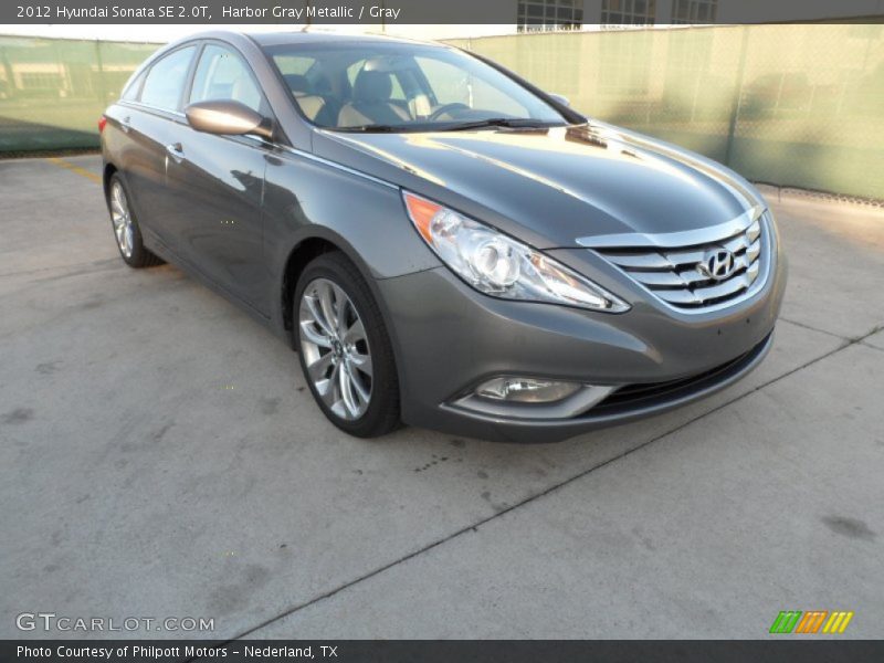 Harbor Gray Metallic / Gray 2012 Hyundai Sonata SE 2.0T