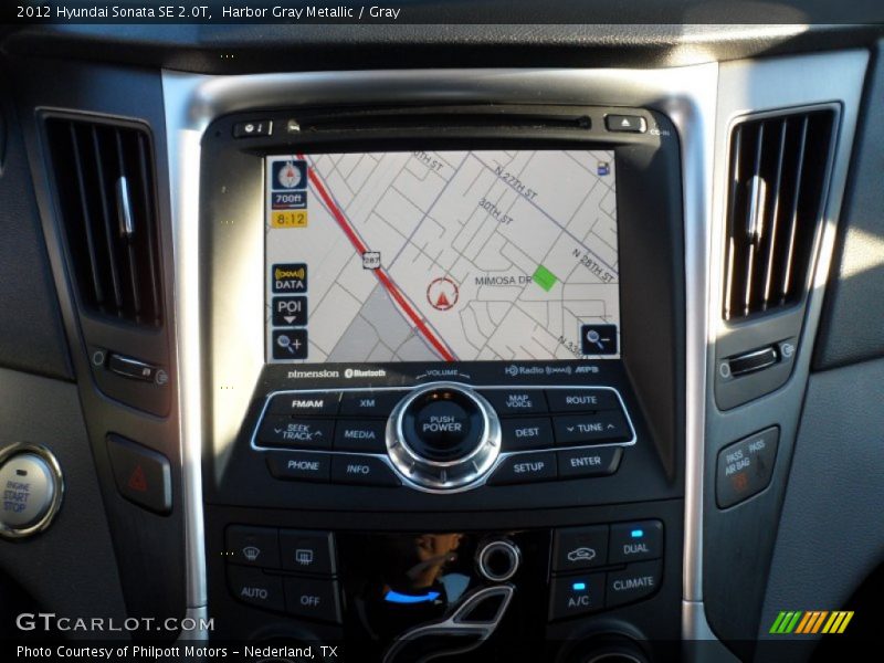 Navigation of 2012 Sonata SE 2.0T
