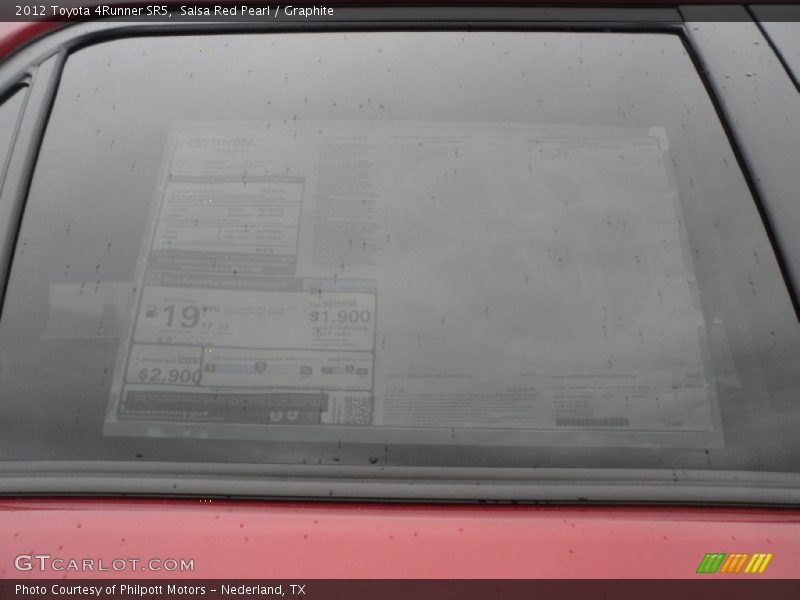Salsa Red Pearl / Graphite 2012 Toyota 4Runner SR5