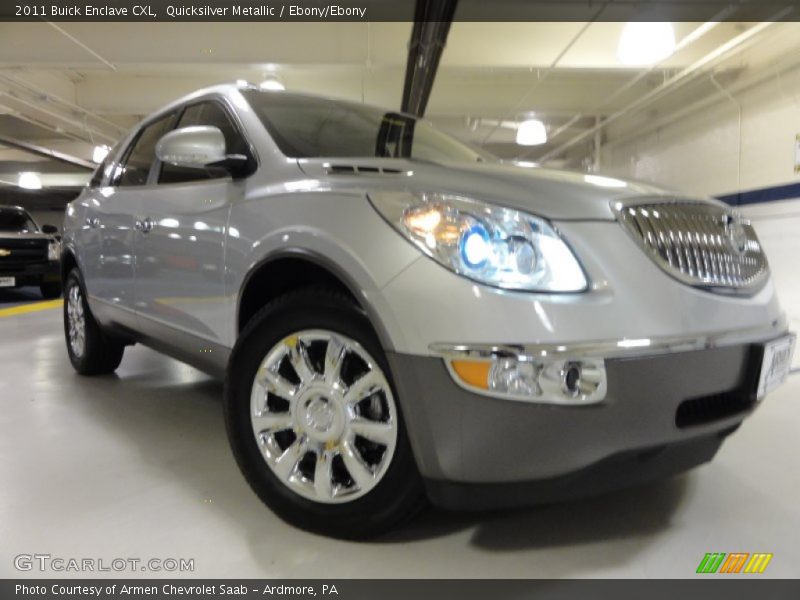 Quicksilver Metallic / Ebony/Ebony 2011 Buick Enclave CXL