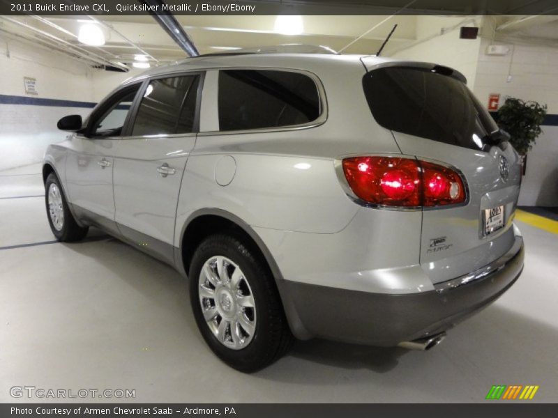 Quicksilver Metallic / Ebony/Ebony 2011 Buick Enclave CXL