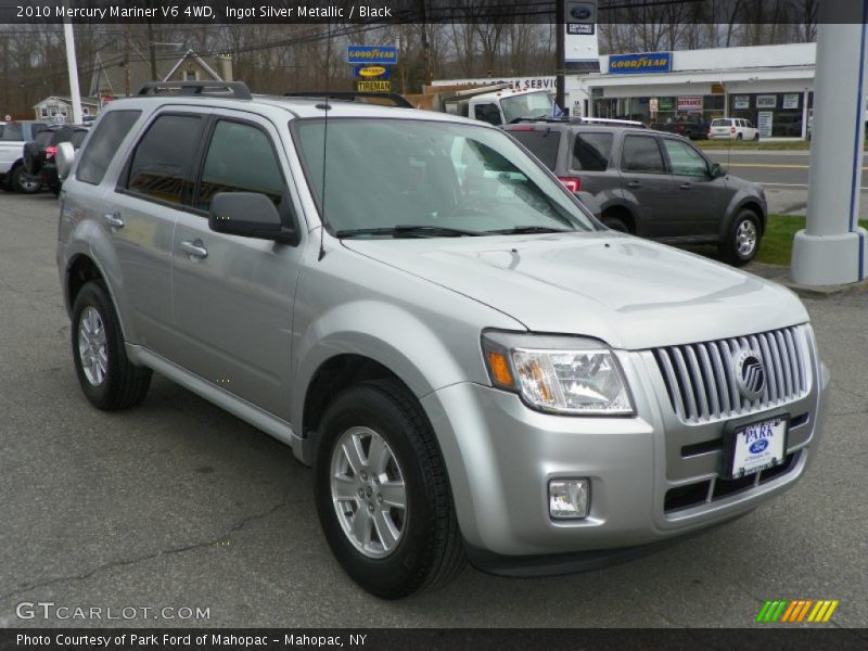 Ingot Silver Metallic / Black 2010 Mercury Mariner V6 4WD