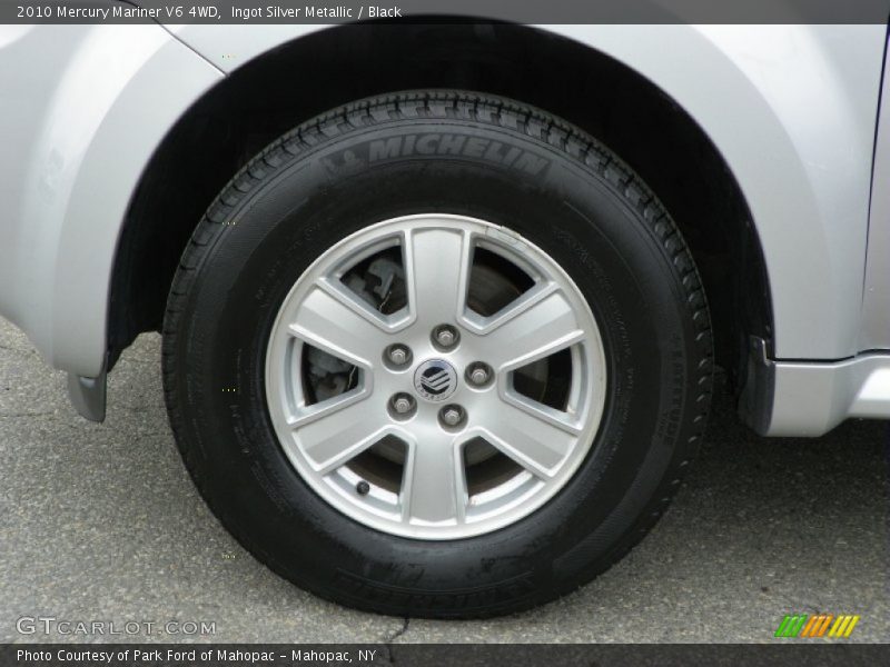 Ingot Silver Metallic / Black 2010 Mercury Mariner V6 4WD