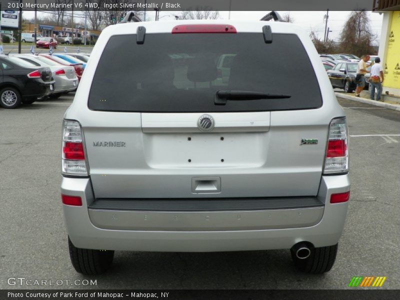 Ingot Silver Metallic / Black 2010 Mercury Mariner V6 4WD
