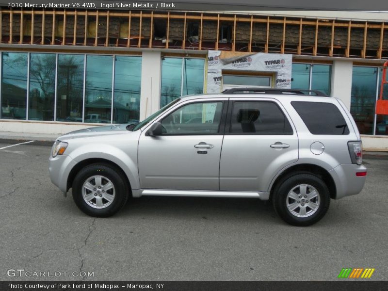 Ingot Silver Metallic / Black 2010 Mercury Mariner V6 4WD