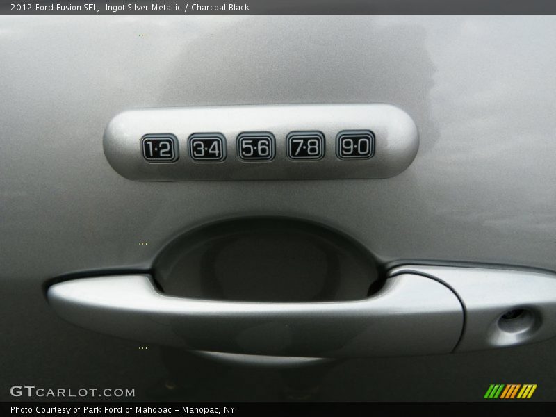 Ingot Silver Metallic / Charcoal Black 2012 Ford Fusion SEL