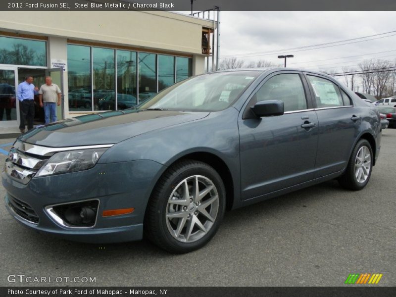 Steel Blue Metallic / Charcoal Black 2012 Ford Fusion SEL