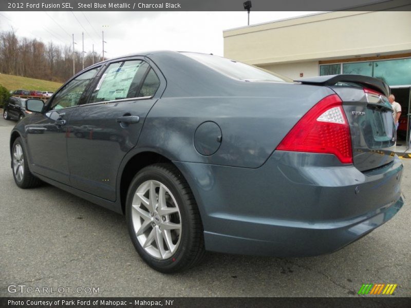 Steel Blue Metallic / Charcoal Black 2012 Ford Fusion SEL